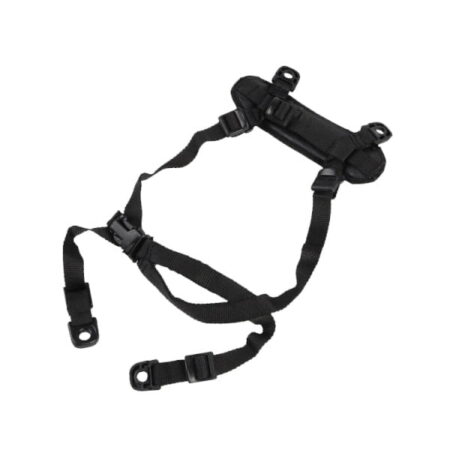 Black H-HARNESS 4-POINT CHINSTRAP