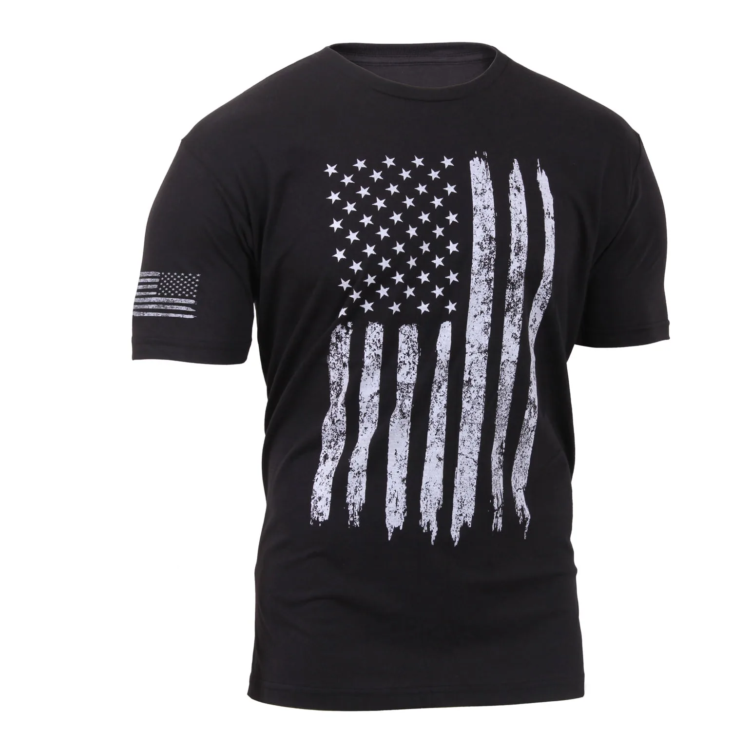 GN Distressed US Flag Athletic Fit T-Shirt