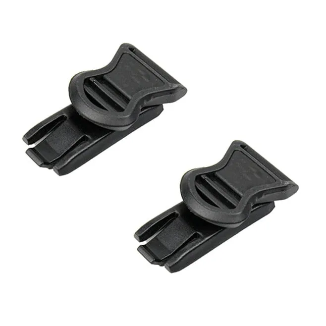 19mm Black Helmet Rail System Goggle Swivel Clips