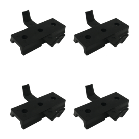 4 Pack Helmet Rail System Drop-In Wing-Loc Adapter